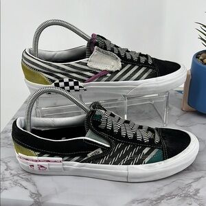 VANS Old Skool Skate Shoes Disarray Multicolor Unisex Casual Lace Up Suede